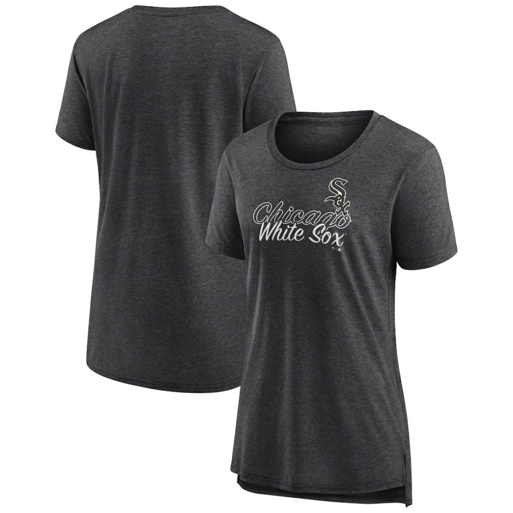 Chicago White Sox Women's Practice Time Tri-Blend T-Shirt - Gray T-shirts
