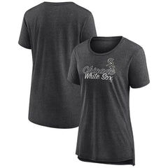 Chicago White Sox Women's Practice Time Tri-Blend T-Shirt - Gray T-shirts