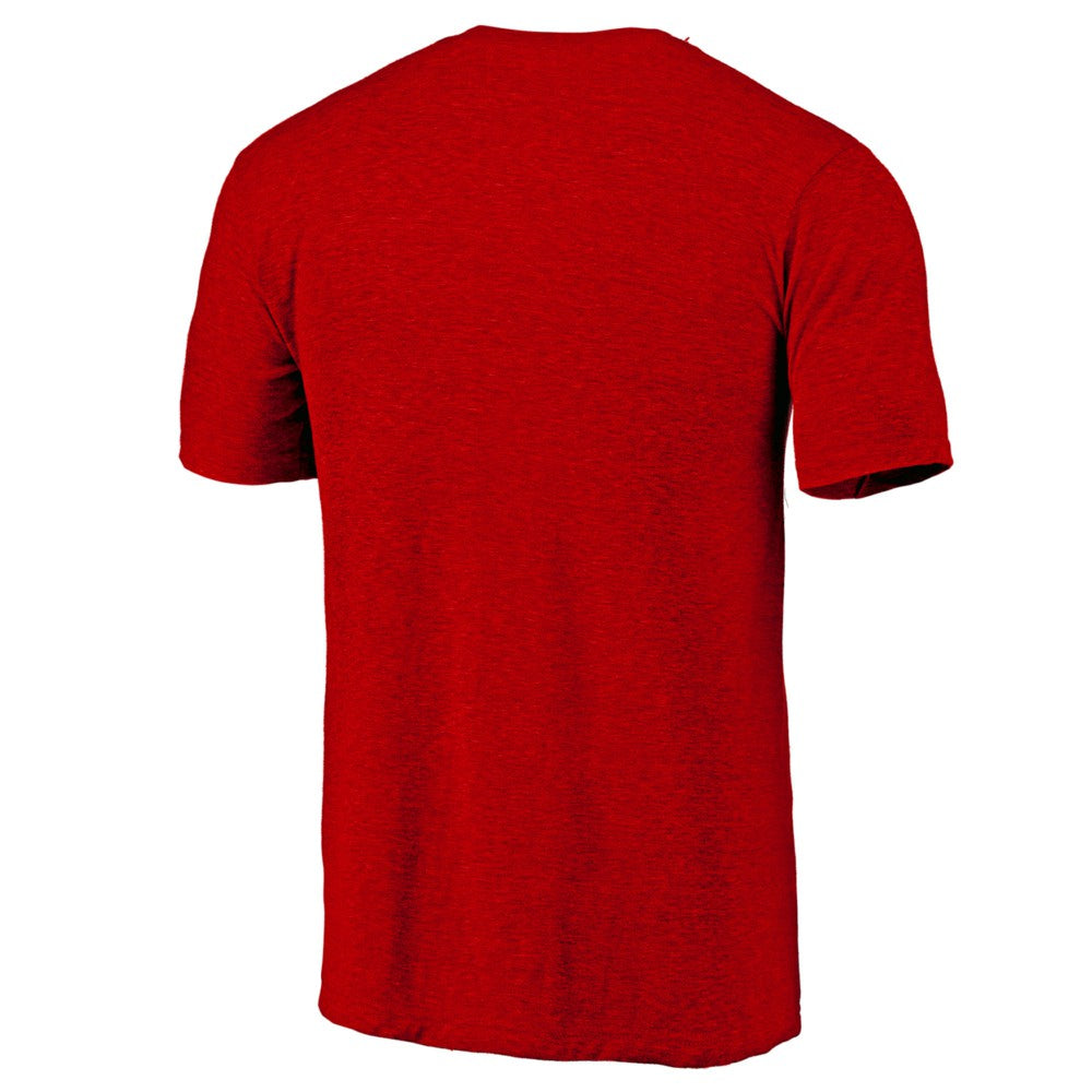 Cincinnati Reds Cooperstown Official Logo Tri-Blend T-Shirt - Red T-shirts