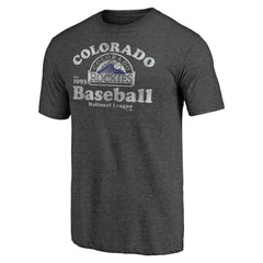 Colorado Rockies Our Game Tri-Blend T-Shirt - Charcoal T-shirts