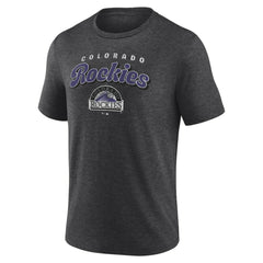 Colorado Rockies Wonderment Tri-Blend T-Shirt - Charcoal T-shirts