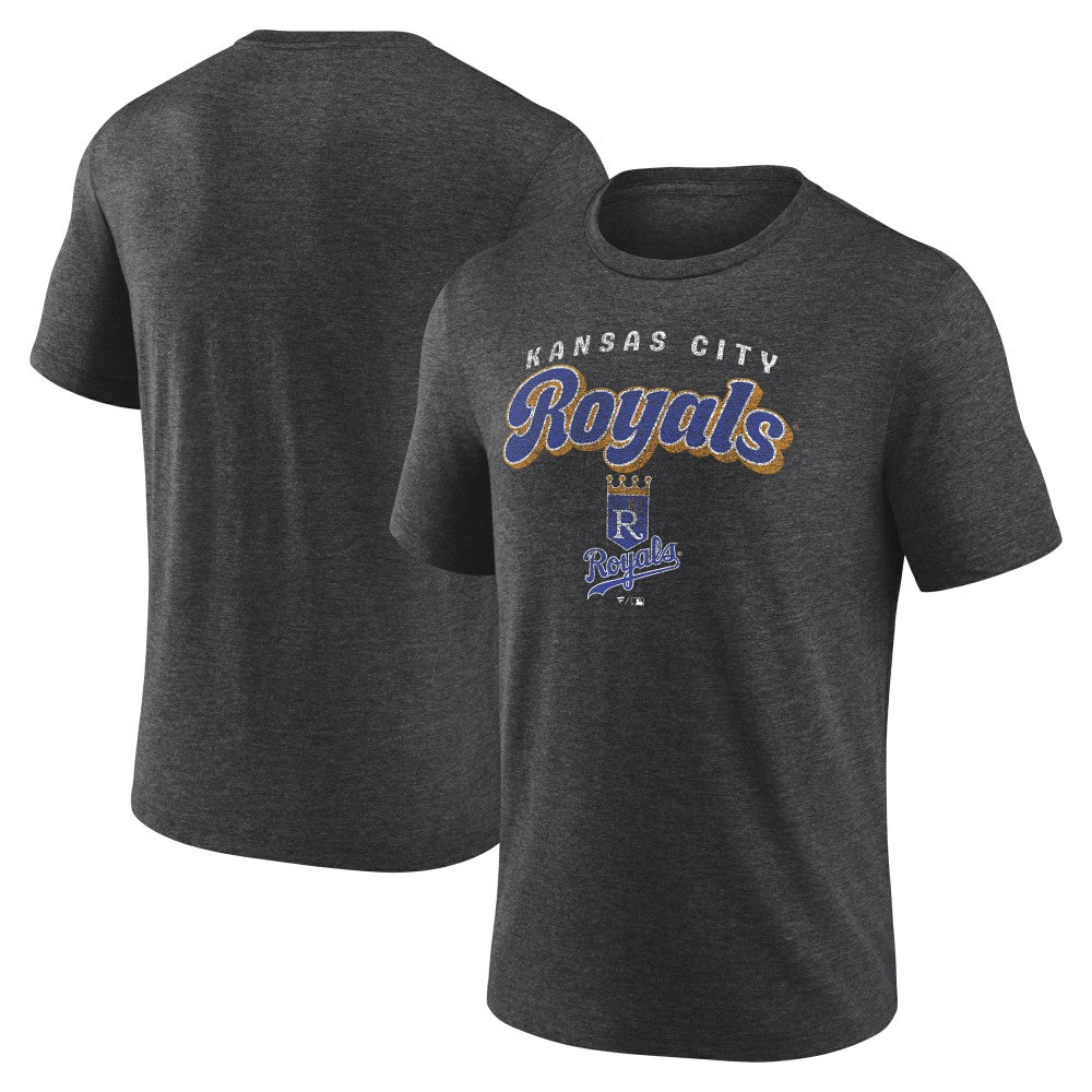 Kansas City Royals Wonderment Tri-Blend T-Shirt - Charcoal T-shirts
