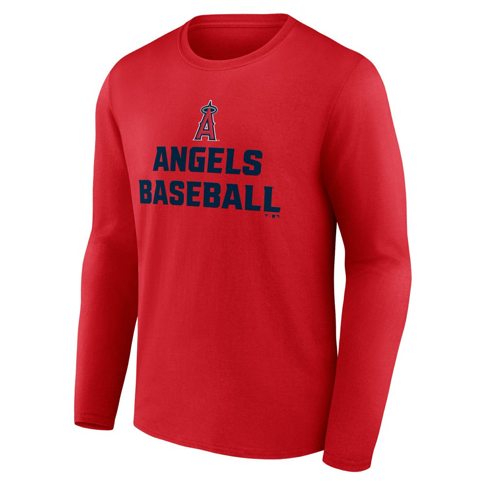 Los Angeles Angels Let's Go Long Sleeve T-Shirt - Red T-shirts
