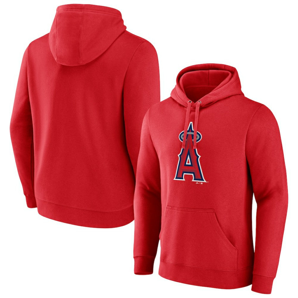 Los Angeles Angels Official Logo Pullover Hoodie - Red Hoodies