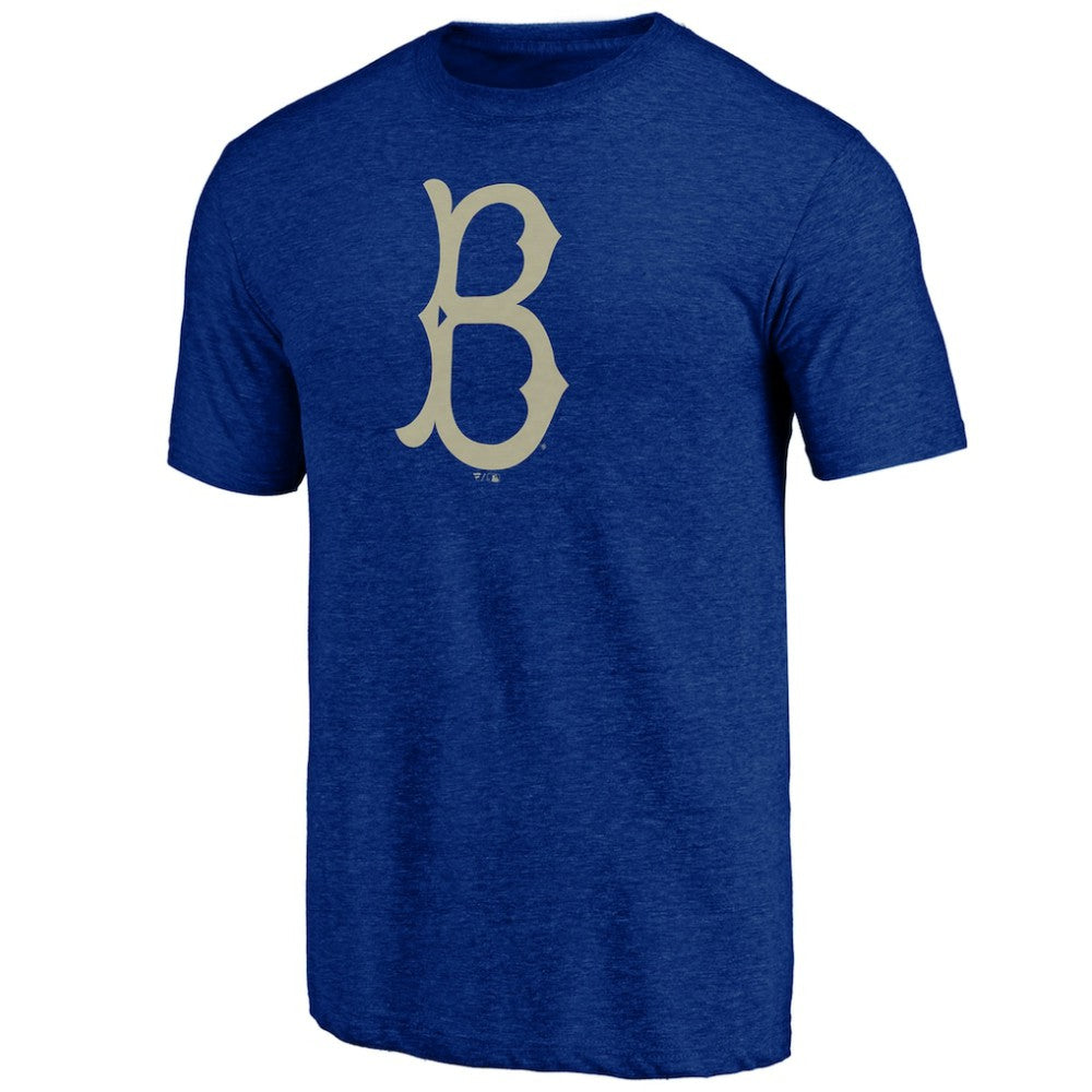 Los Angeles Dodgers Cooperstown Official Logo Tri-Blend T-Shirt - Royal T-shirts