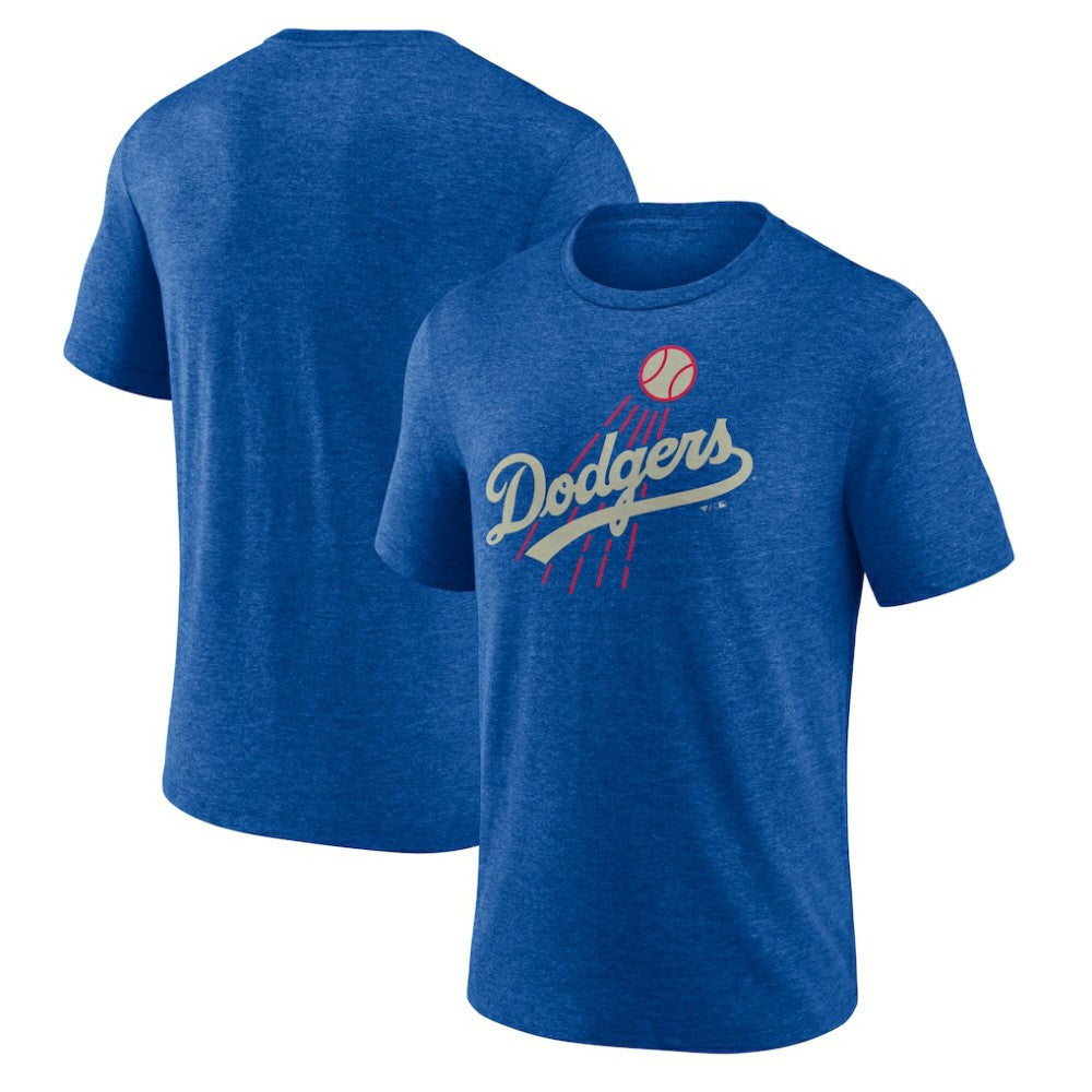 Los Angeles Dodgers Cooperstown Series Sweep Tri-Blend T-Shirt - Royal T-shirts