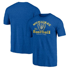 Milwaukee Brewers Our Game Tri-Blend T-Shirt - Royal T-shirts