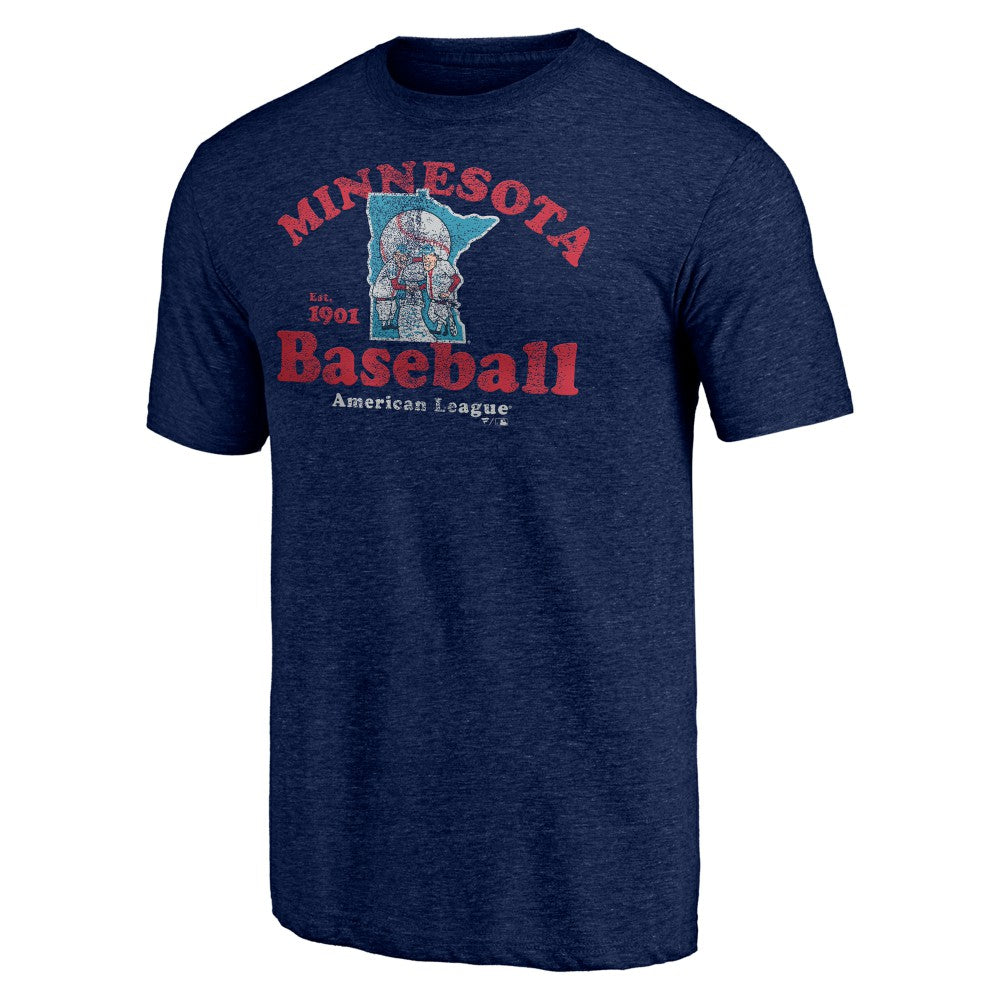 Minnesota Twins Our Game Tri-Blend T-Shirt - Navy T-shirts
