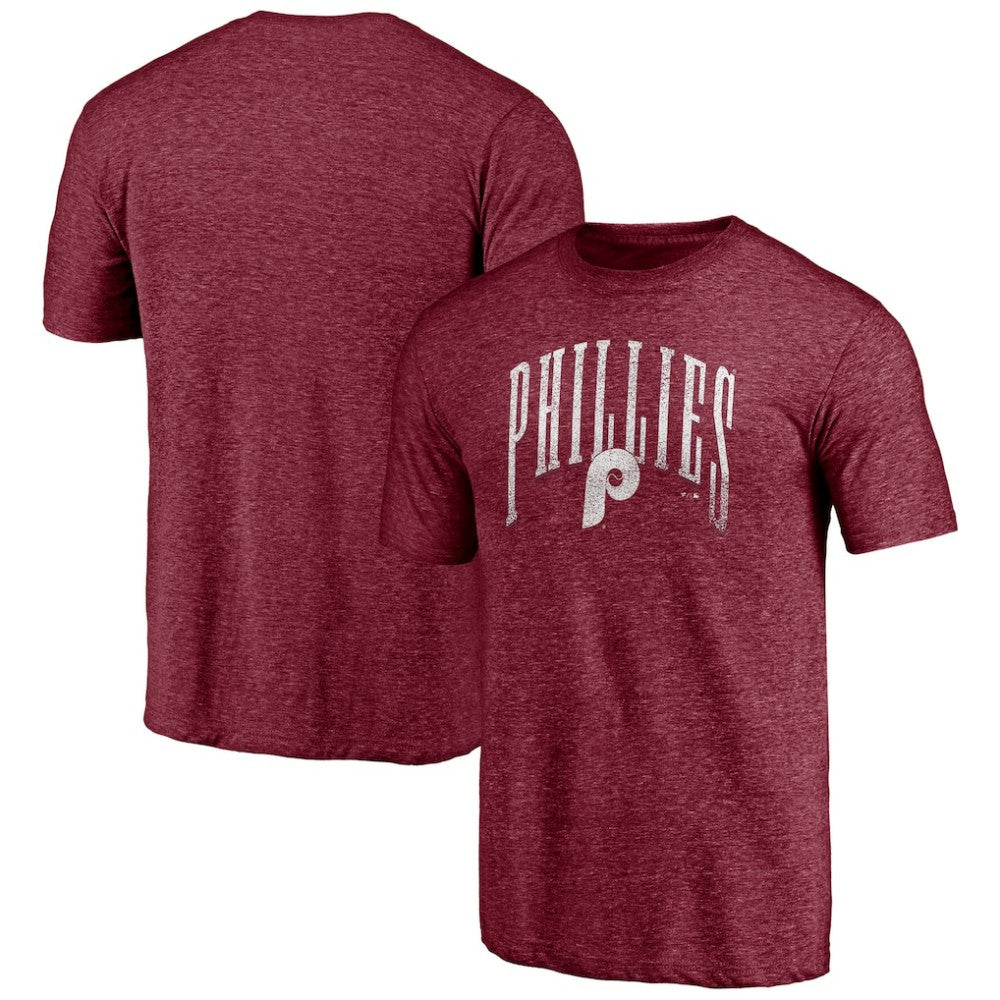 Philadelphia Phillies Line Corps Tri-Blend T-Shirt - Garnet T-shirts