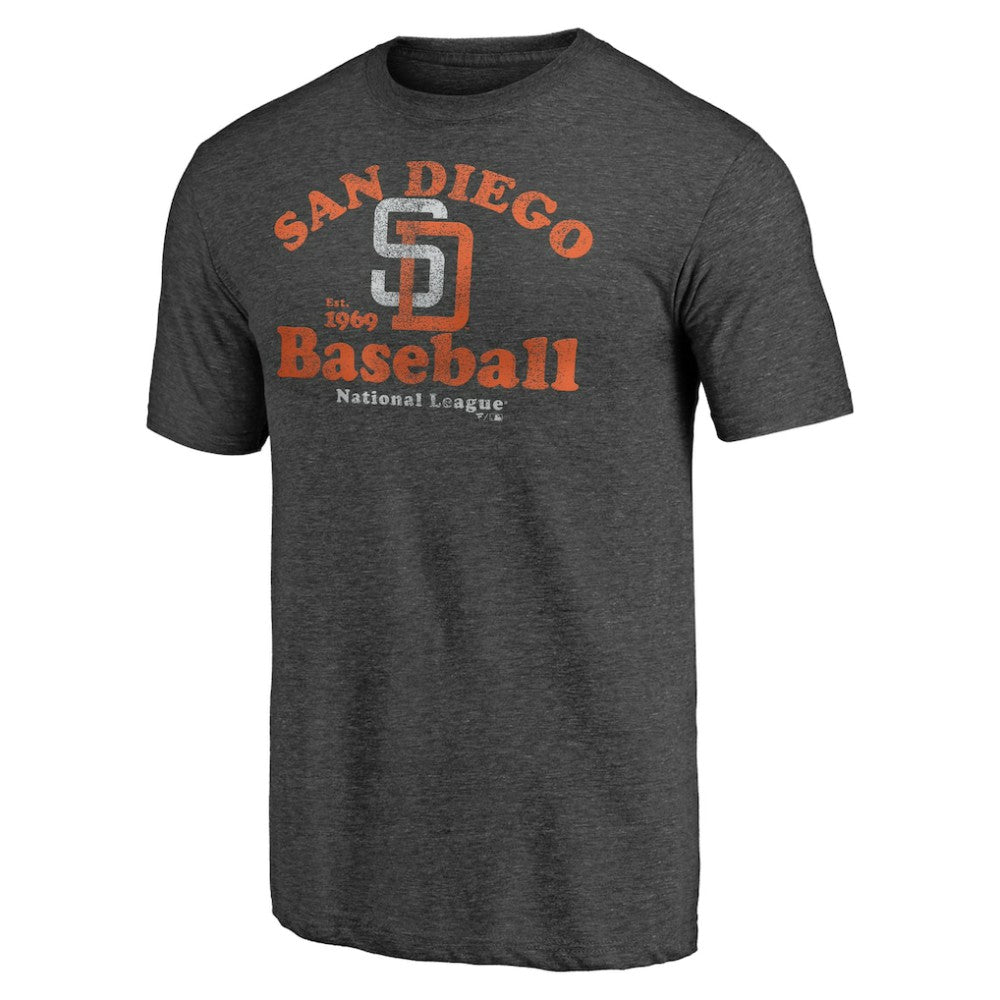 San Diego Padres Our Game Tri-Blend T-Shirt - Charcoal T-shirts