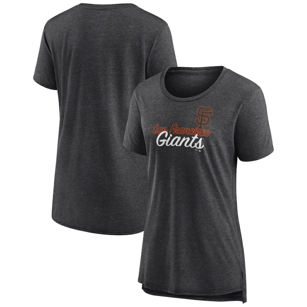 San Francisco Giants Women's Practice Time Tri-Blend T-Shirt - Gray T-shirts