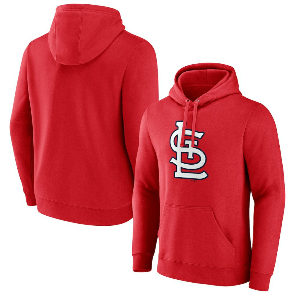 St. Louis Cardinals Official Logo Pullover Hoodie - Red Hoodies