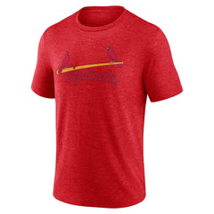 St. Louis Cardinals Cooperstown Series Sweep Tri-Blend T-Shirt - Red T-shirts