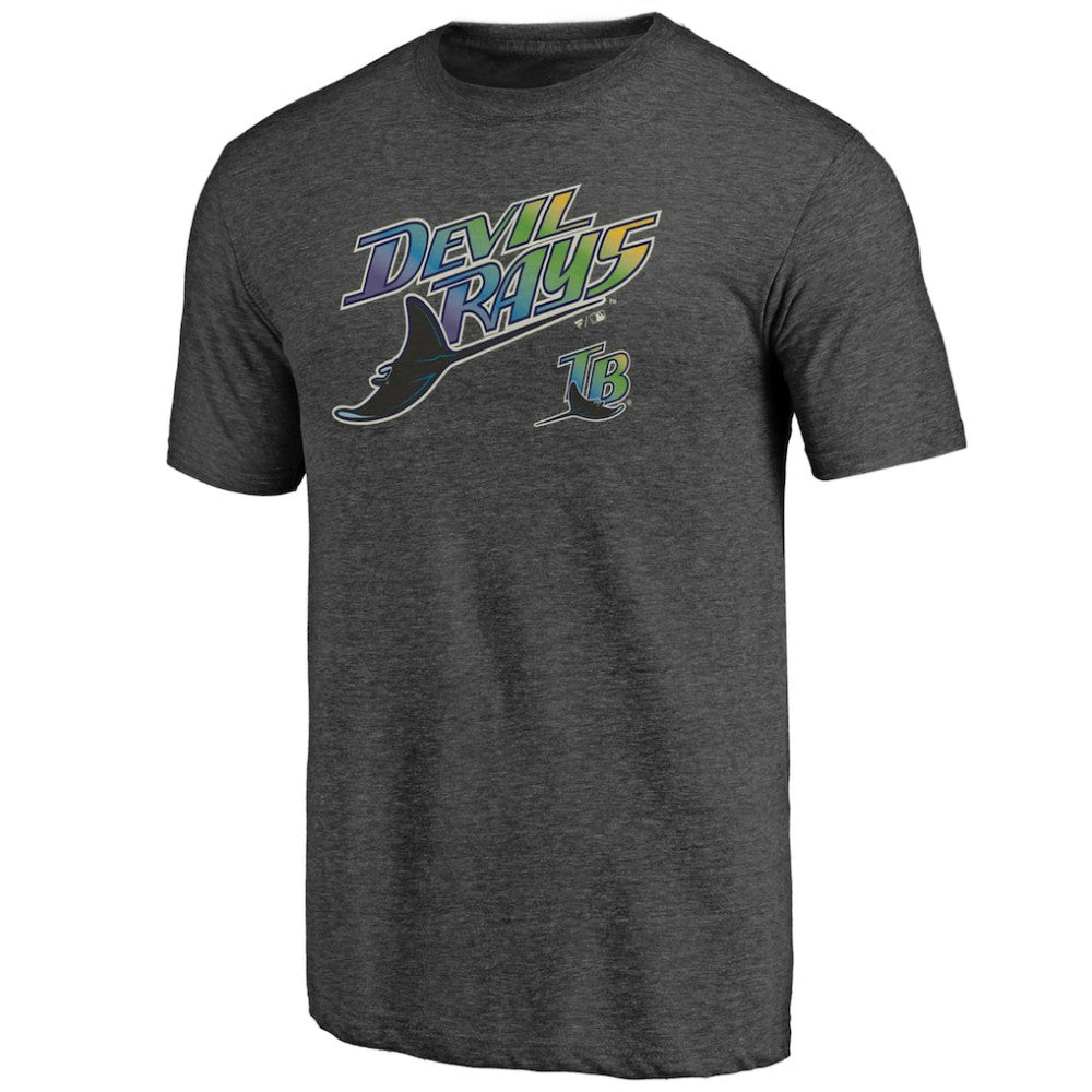Tampa Bay Rays Cooperstown Series Sweep Tri-Blend T-Shirt - Charcoal T-shirts
