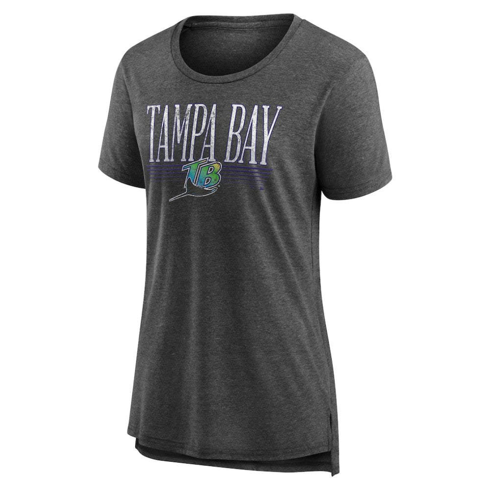 Tampa Bay Rays Women's Toppler Tri-Blend T-Shirt - Gray T-shirts