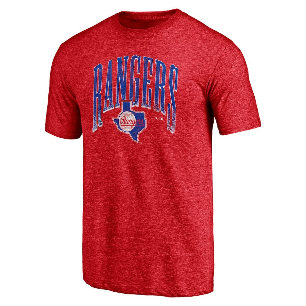 Texas Rangers Line Corps Tri-Blend T-Shirt - Red T-shirts