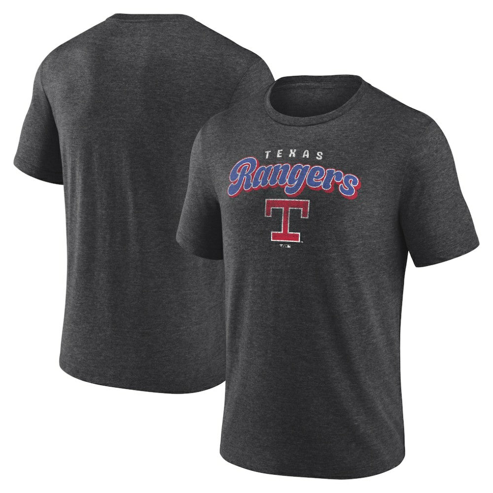 Texas Rangers Wonderment Tri-Blend T-Shirt - Charcoal T-shirts