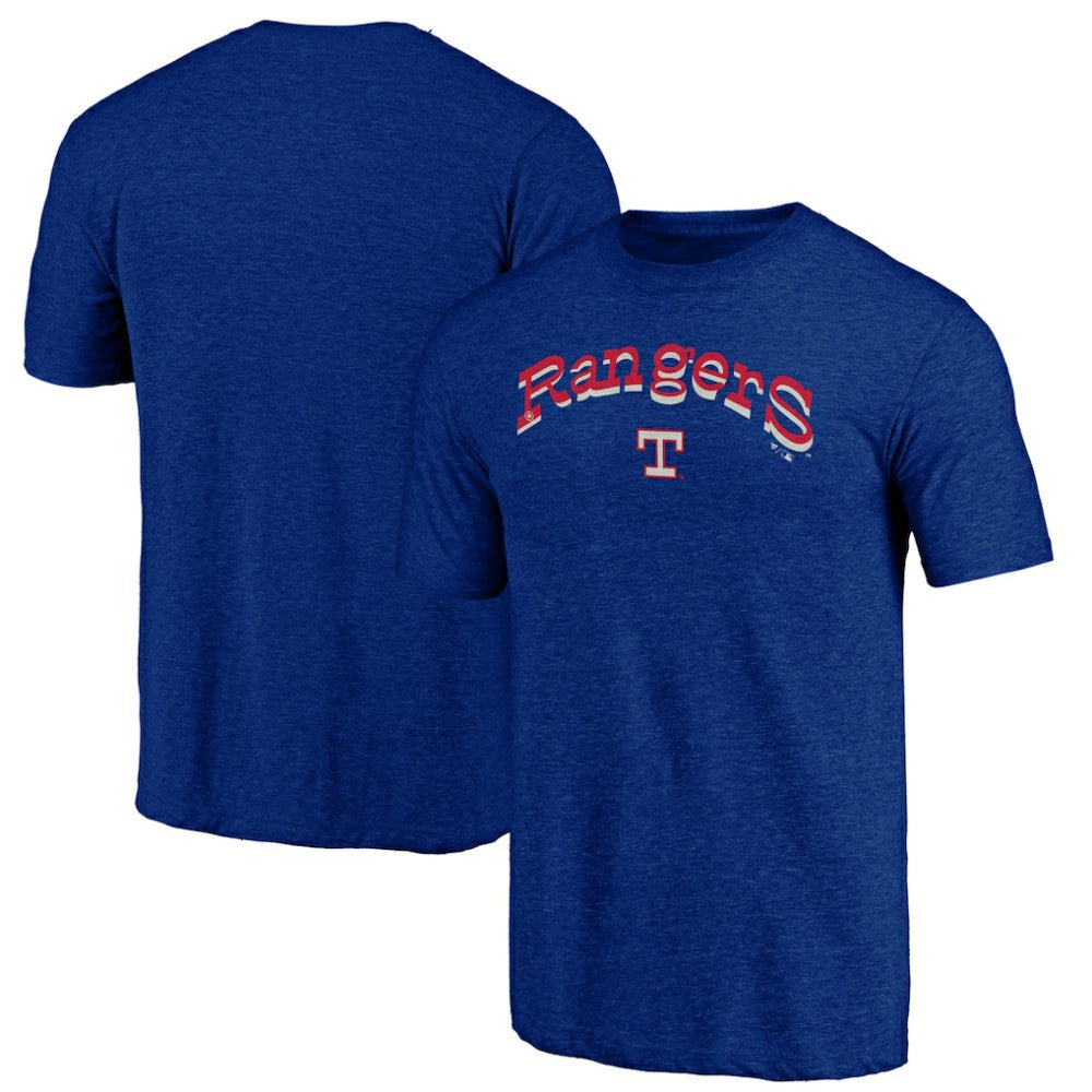 Texas Rangers Cooperstown Series Sweep Tri-Blend T-Shirt - Royal T-shirts
