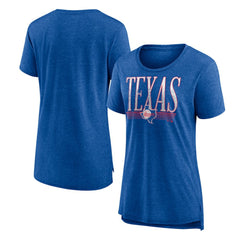 Texas Rangers Women's Toppler Tri-Blend T-Shirt - Royal T-shirts