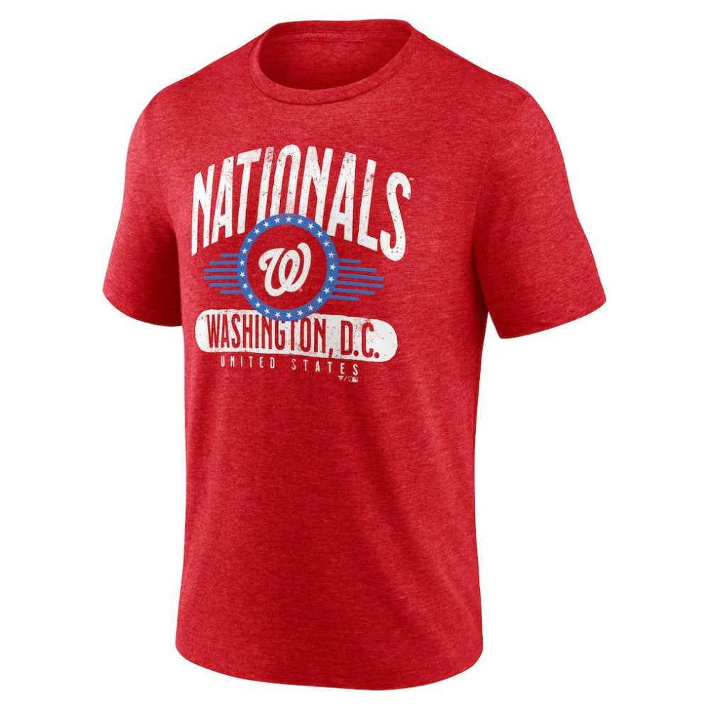 Washington Nationals Badge of Honor Tri-Blend T-Shirt - Red T-shirts