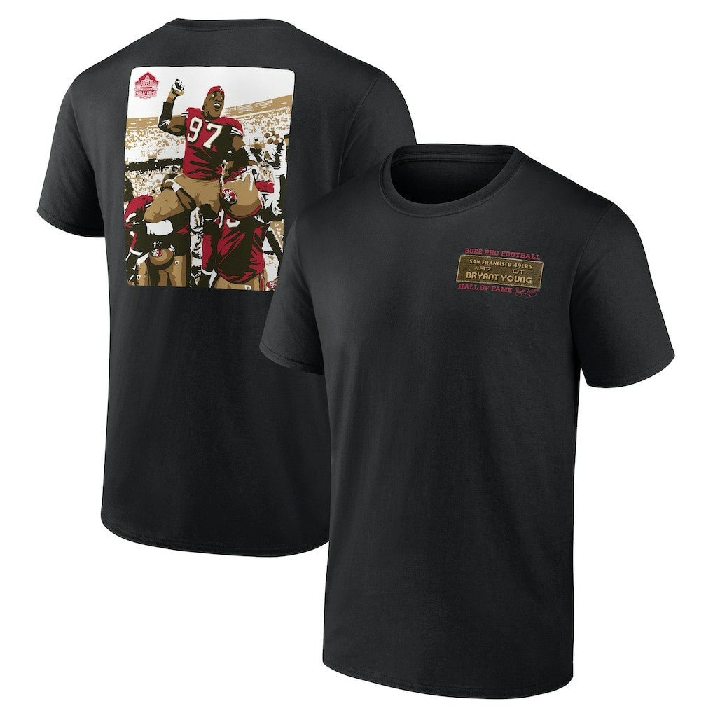 Bryant Young San Francisco 49ers Hall of Fame T-Shirt - Black T-shirts