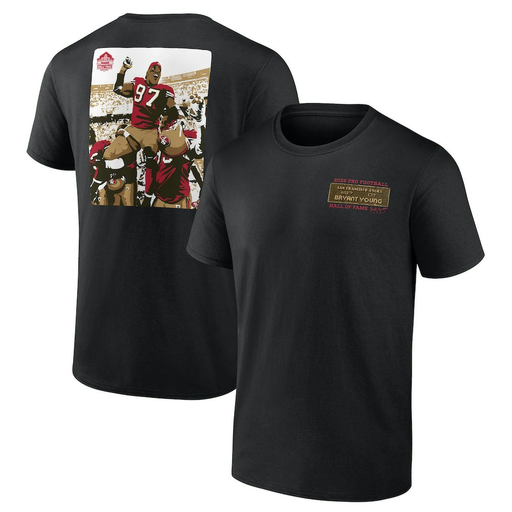 Bryant Young San Francisco 49ers Hall of Fame T-Shirt - Black T-shirts