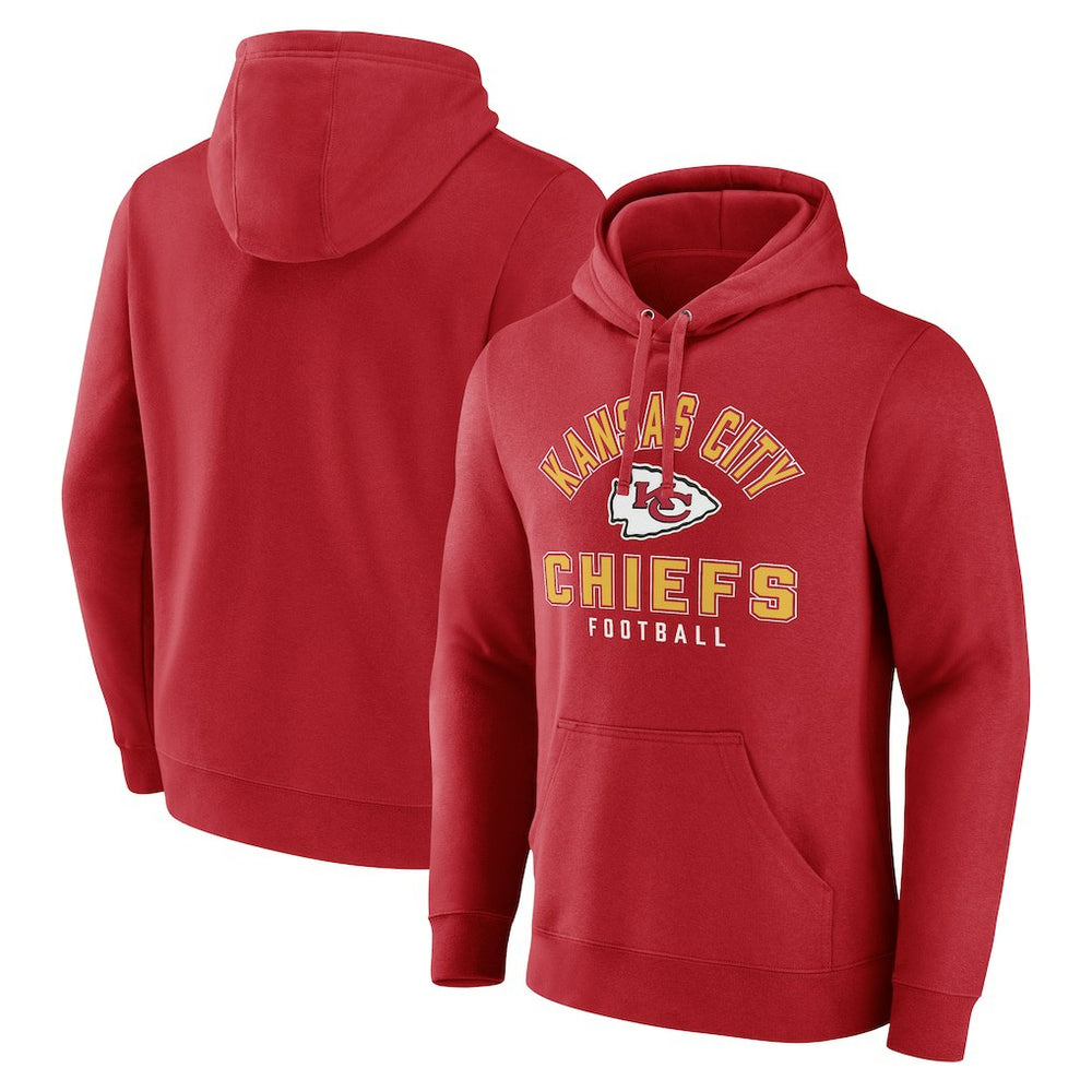 Kansas City Chiefs Between the Pylons Pullover Hoodie - Red Hoodies