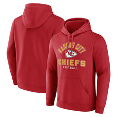 Kansas City Chiefs Between the Pylons Pullover Hoodie - Red Hoodies