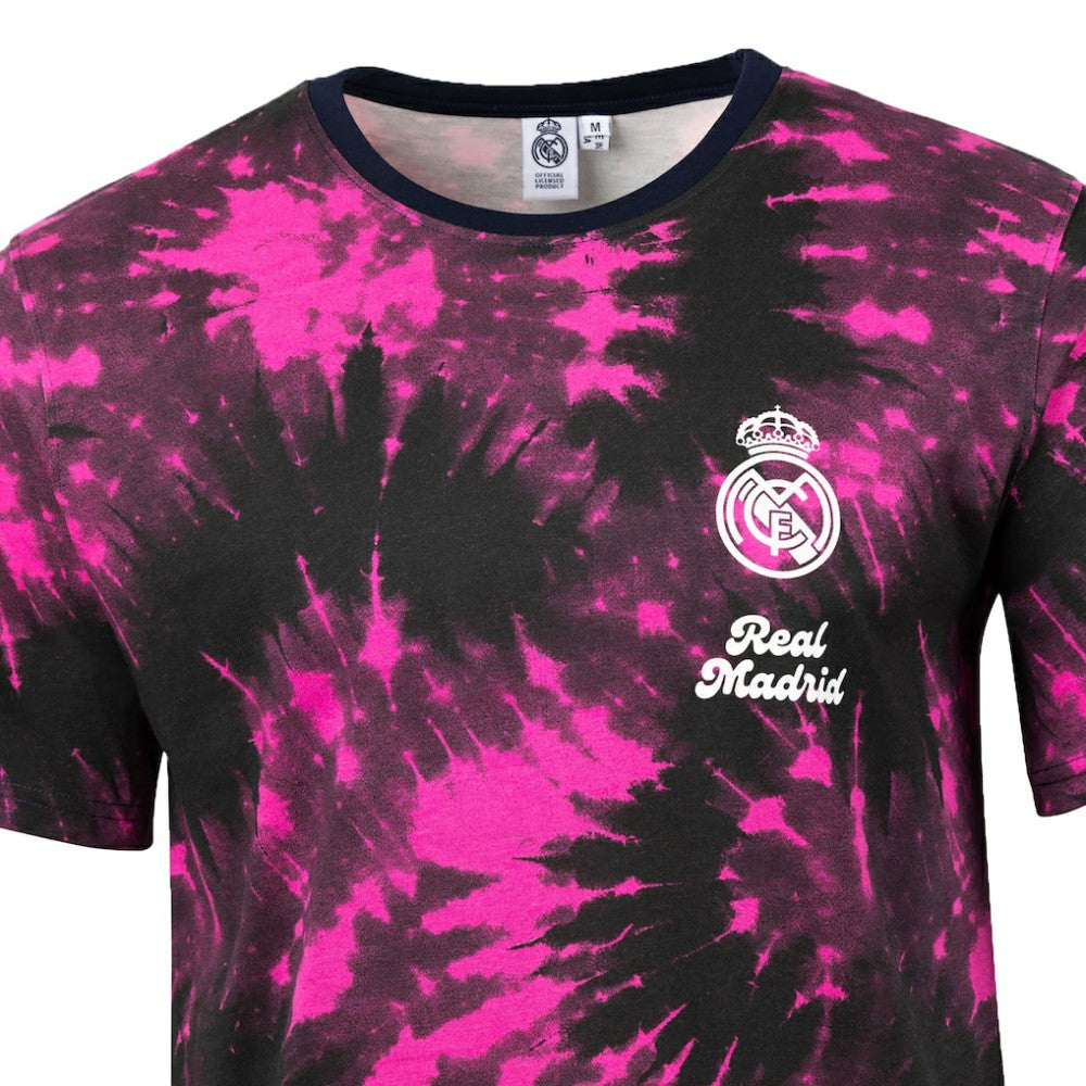 Real Madrid Sport Design Sweden Relaxed Time Out Tie-Dye T-Shirt Black