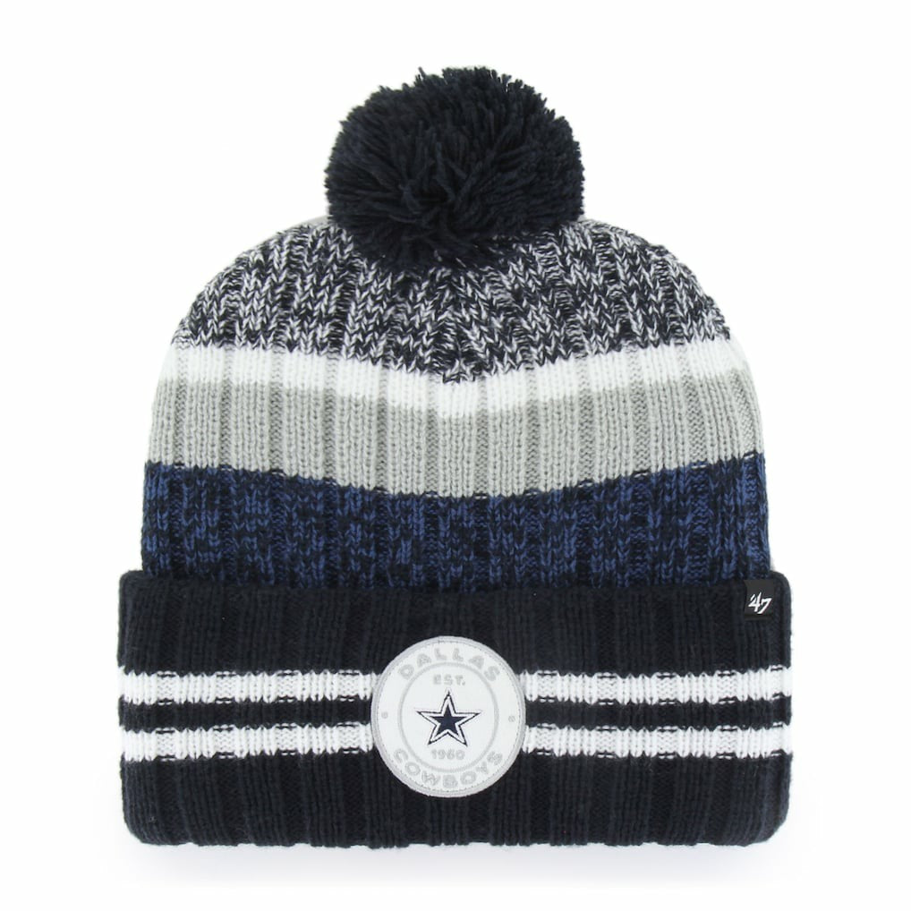 Dallas Cowboys '47 Quiver Cuffed Pom Knit Hat - Navy Hats