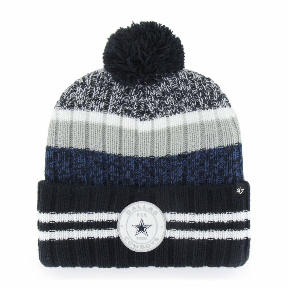 Dallas Cowboys '47 Quiver Cuffed Pom Knit Hat - Navy Hats