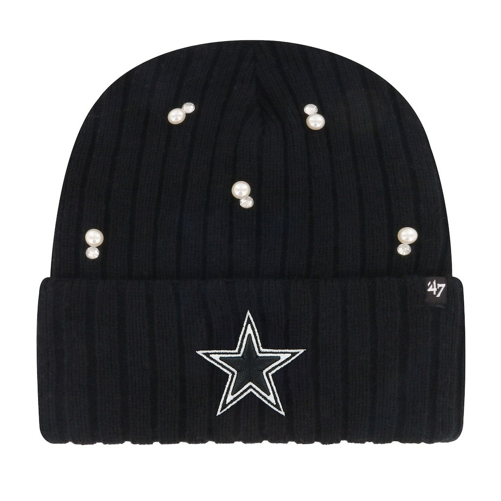 Dallas Cowboys '47 Women's Claudette Cuffed Knit Hat - Black Hats
