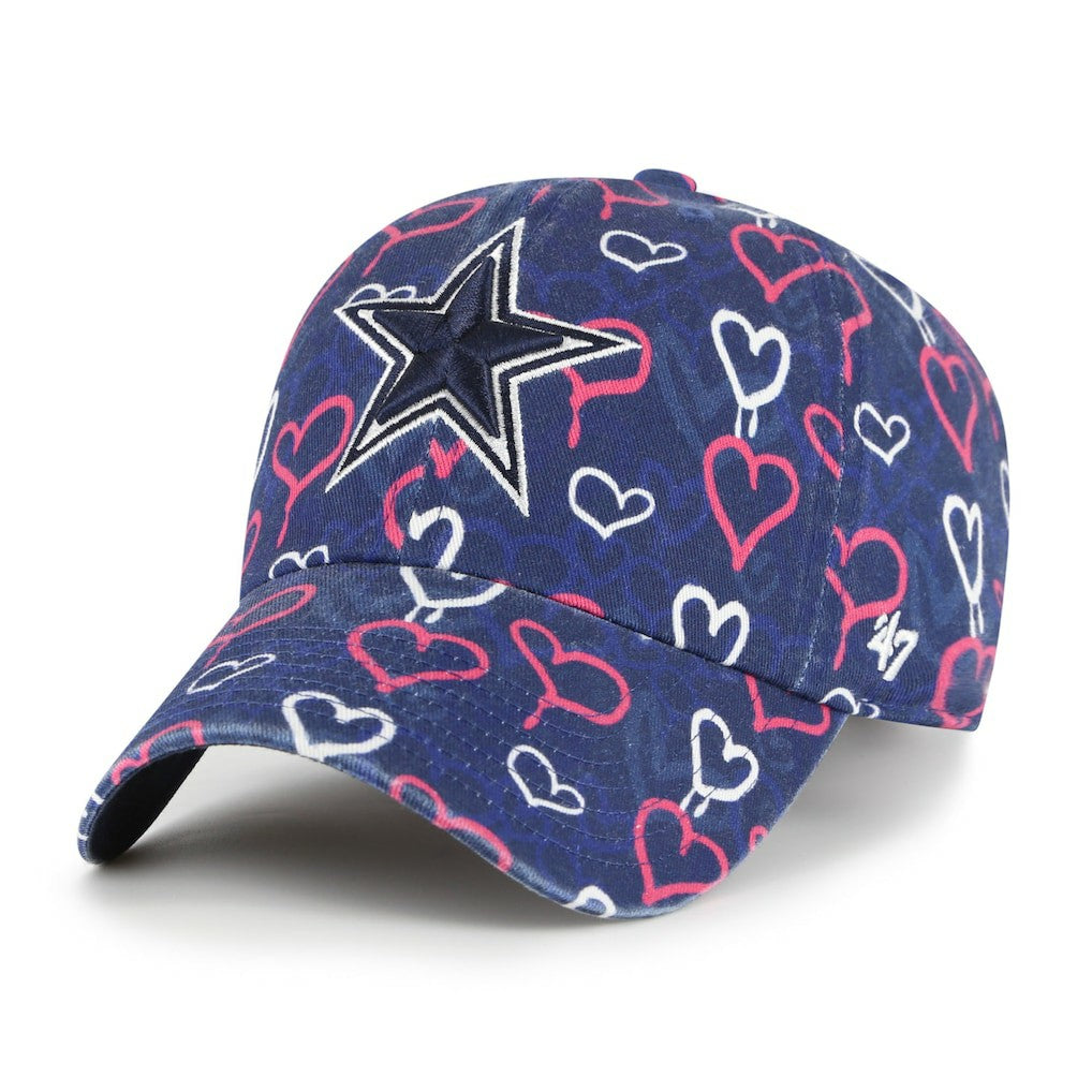 Dallas Cowboys '47 Girls Youth Mural Clean Up Adjustable Hat - Navy Hats