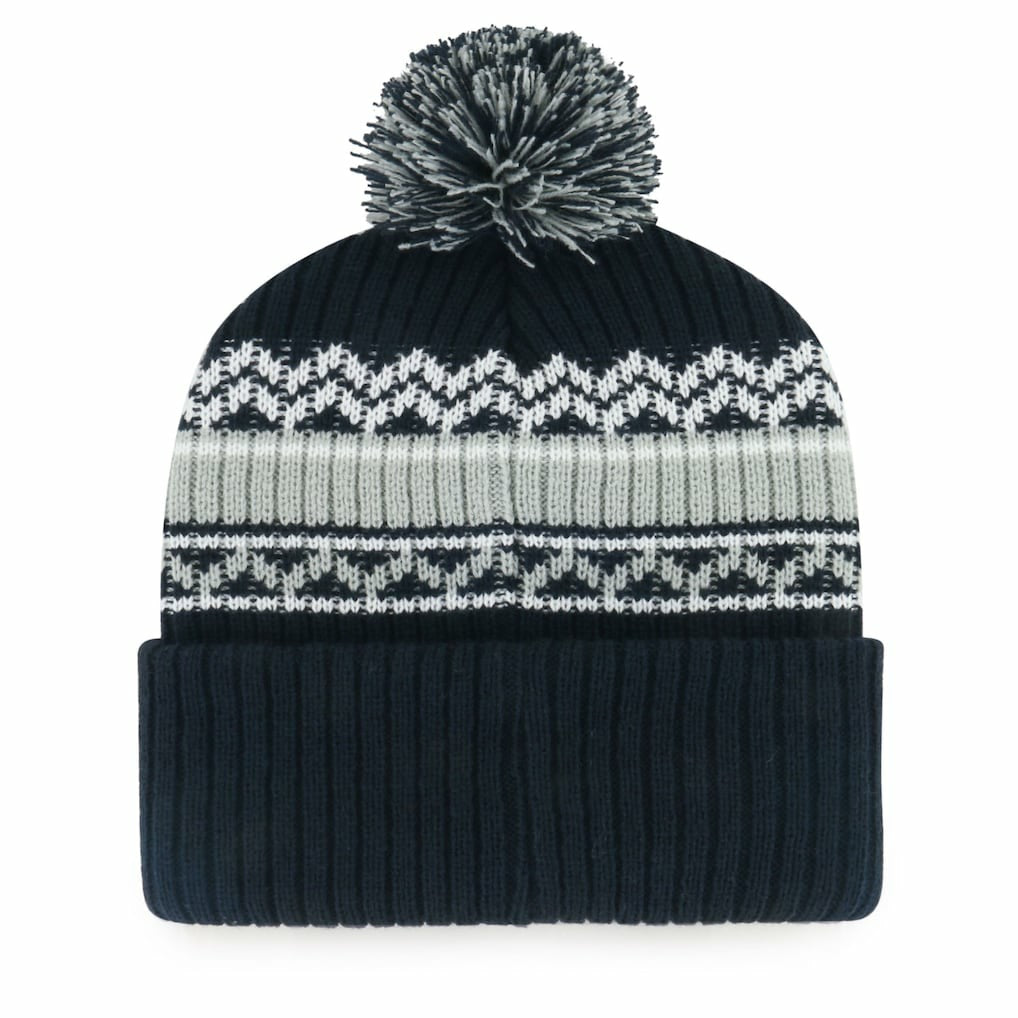 Dallas Cowboys '47 Youth Polar Vortex Cuffed Knit Hat with Pom - Navy Hats