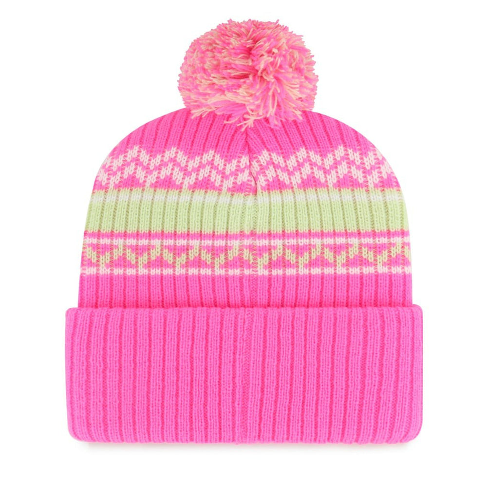 Dallas Cowboys '47 Girls Youth Polar Vortex Cuffed Knit Hat with Pom - Pink Hats