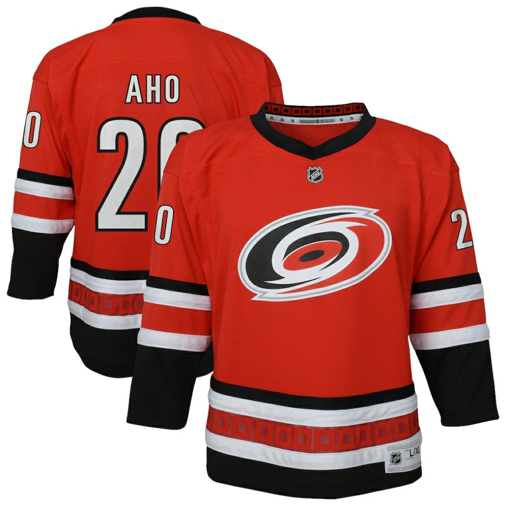 Sebastian Aho Carolina Hurricanes Outerstuff Youth Alternate Replica Jersey - Red | US 202588566