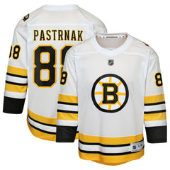 David Pastrnak Boston Bruins Youth Home Replica Player Jersey - White | US 202588593