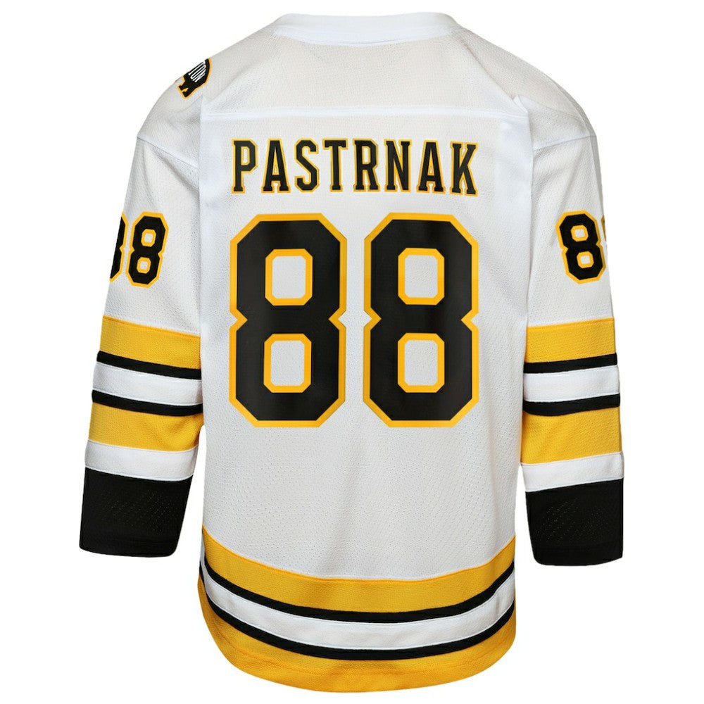 David Pastrnak Boston Bruins Youth Home Replica Player Jersey - White | US 202588593