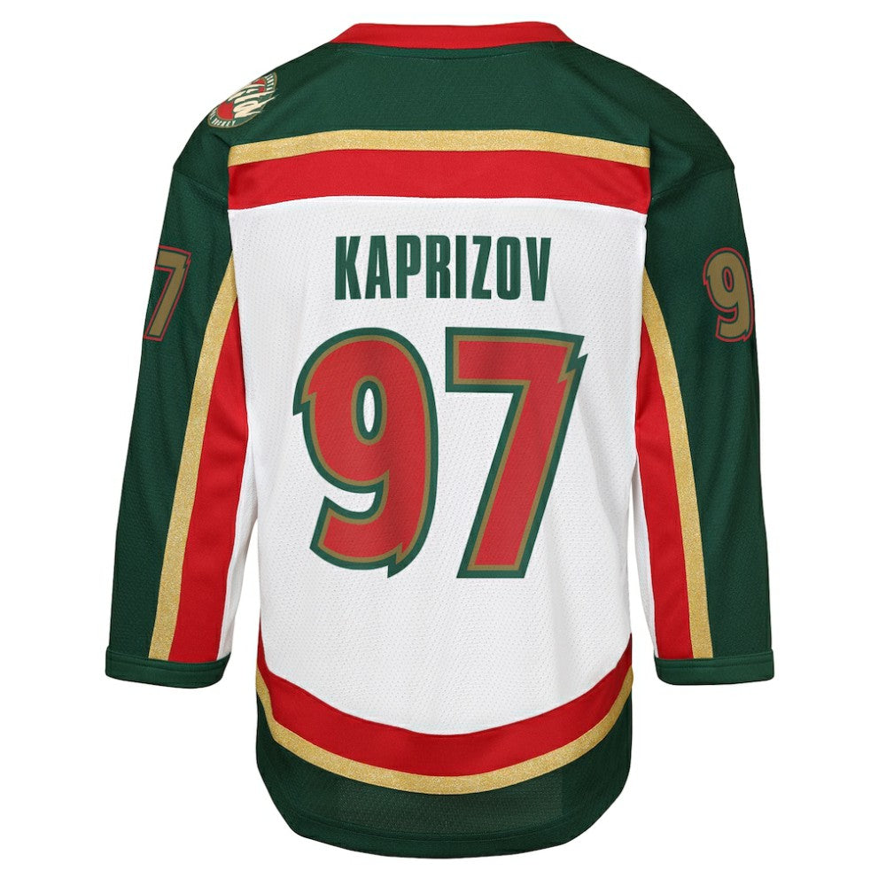 Kirill Kaprizov Minnesota Wild Youth 25th Anniversary Replica Player Jersey - White | US 202588595