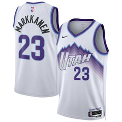 Lauri Markkanen Utah Jazz Unisex Swingman Jersey Association Edition White - Nike