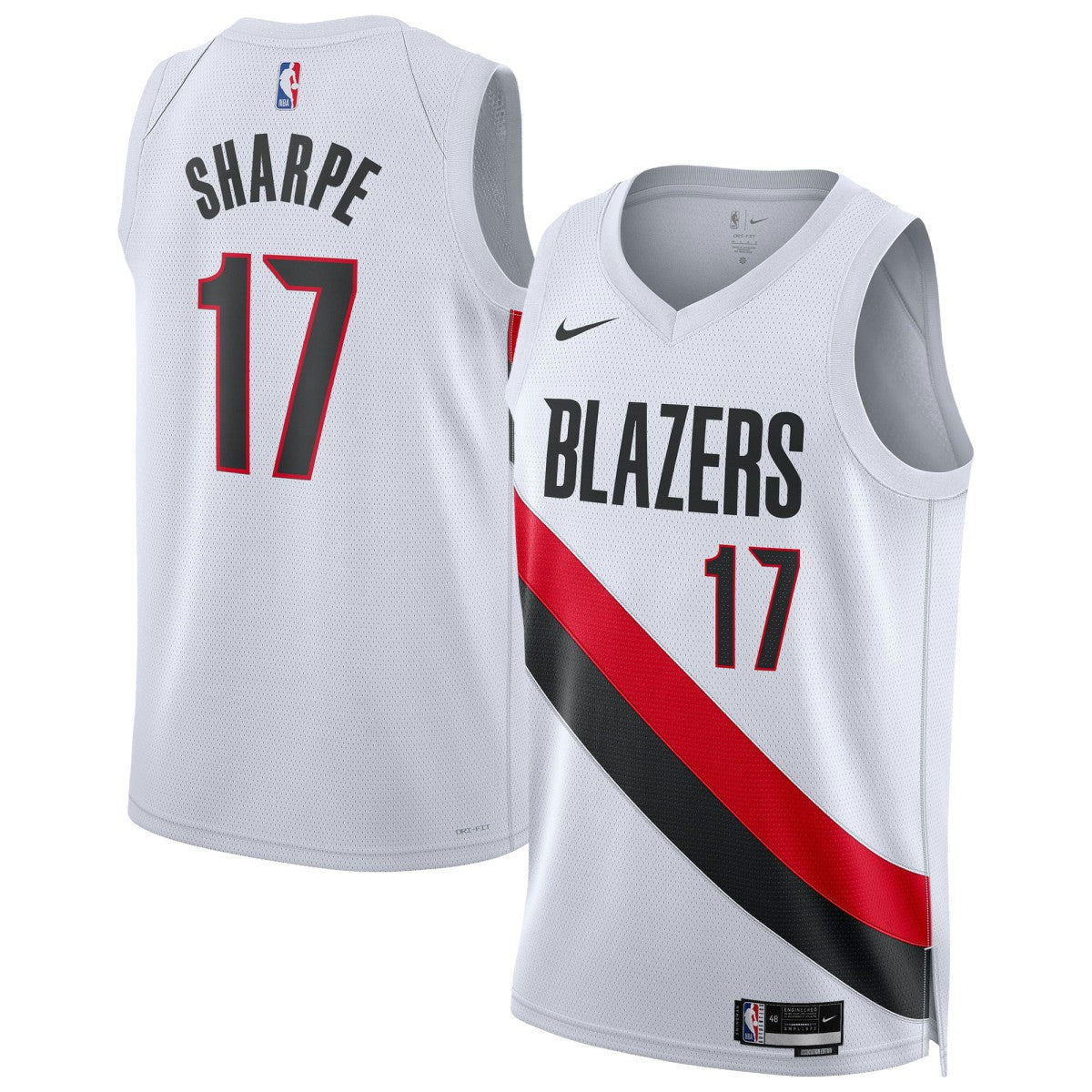 Shaedon Sharpe Portland Trail Blazers Unisex Swingman Player Jersey Association Edition White - Nike