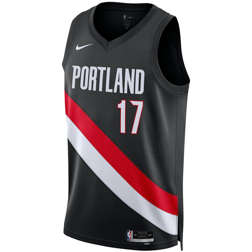 Shaedon Sharpe Portland Trail Blazers Unisex Swingman Jersey Icon Edition Black - Nike