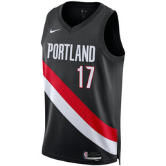 Shaedon Sharpe Portland Trail Blazers Unisex Swingman Jersey Icon Edition Black - Nike