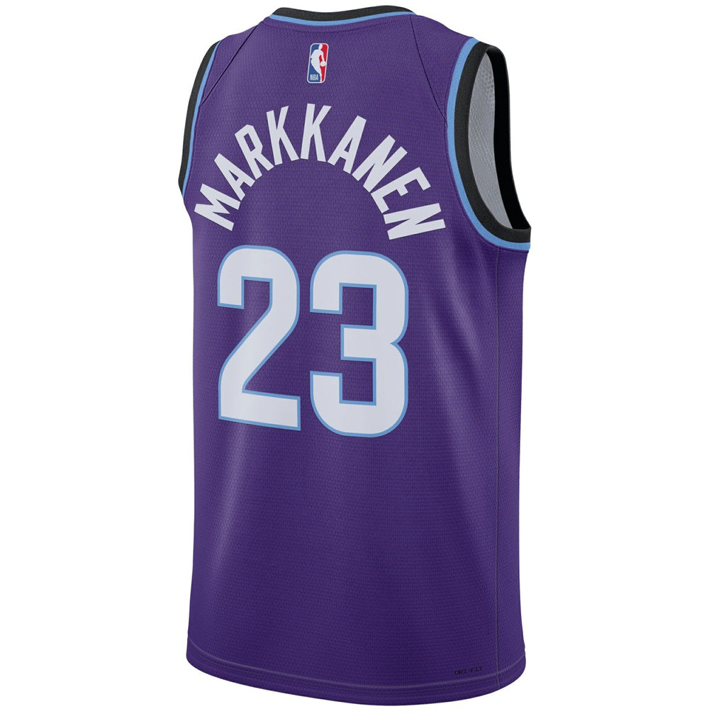 Lauri Markkanen Utah Jazz Unisex Swingman Jersey Icon Edition Purple - Nike