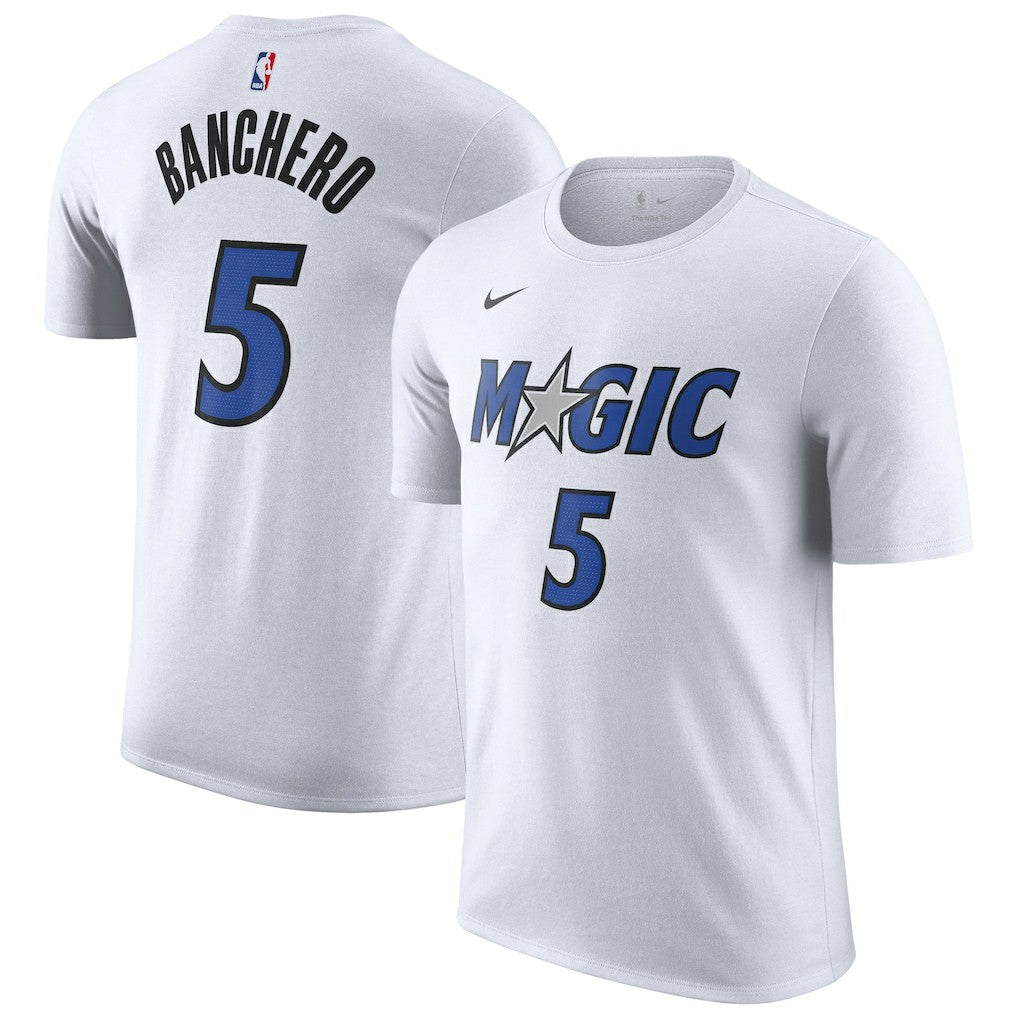 Paolo Banchero Orlando Magic Association Edition Name & Number T-Shirt White - Nike
