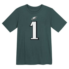 Jalen Hurts Philadelphia Eagles Preschool Player Name & Number T-Shirt - Midnight Green T-shirts
