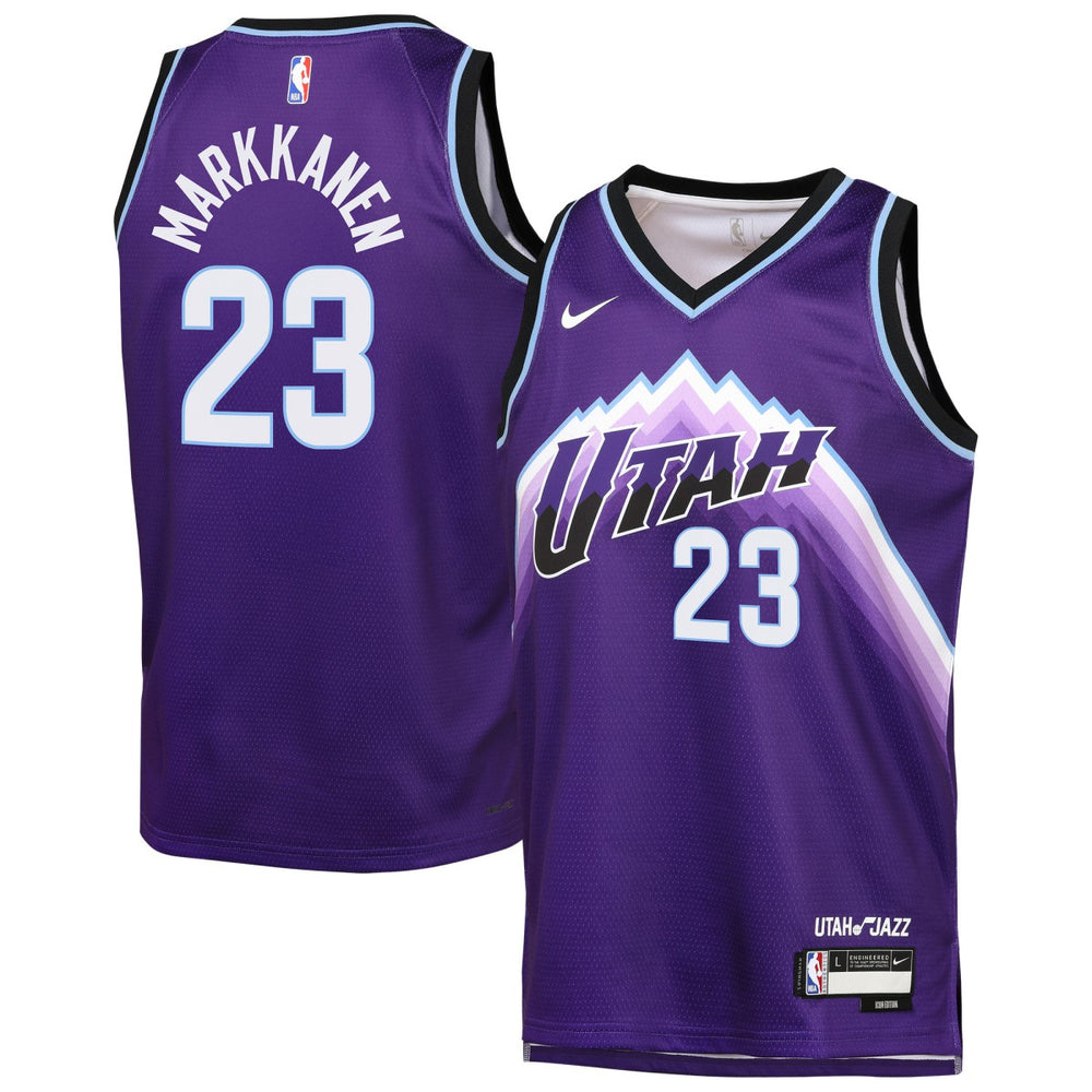 Lauri Markkanen Utah Jazz Youth Icon Edition Swingman Jersey Purple - Nike outlet
