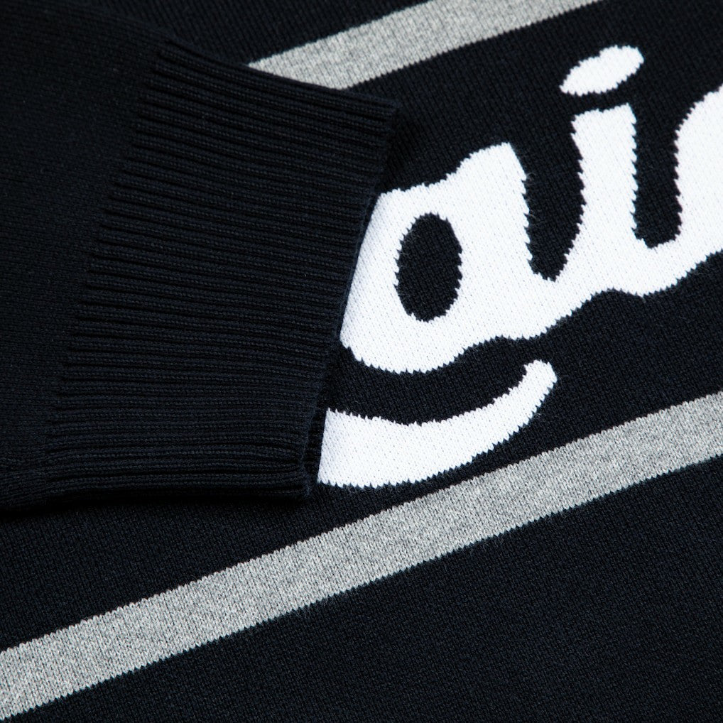 Las Vegas Raiders GOLF WANG Jacquard Pullover Sweater - Black Pullover