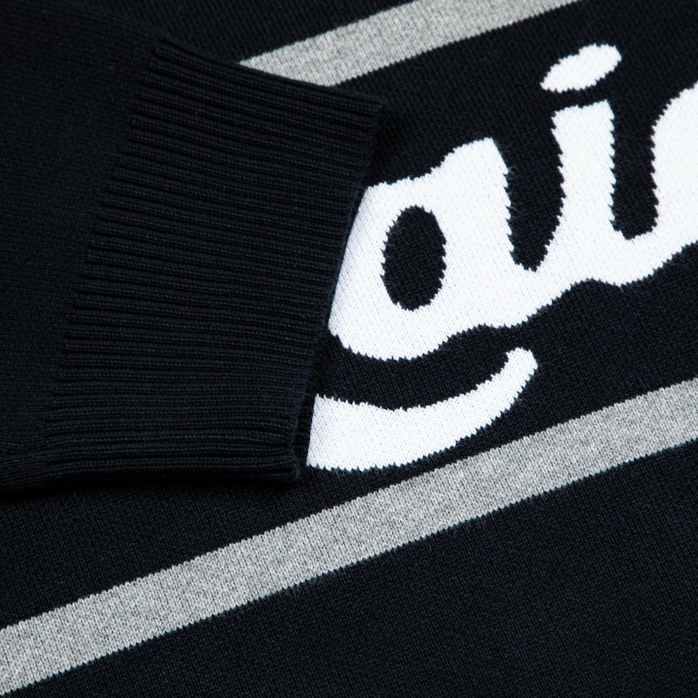 Las Vegas Raiders GOLF WANG Jacquard Pullover Sweater - Black Pullover