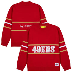 San Francisco 49ers GOLF WANG Jacquard Pullover Sweater - Scarlet Pullover